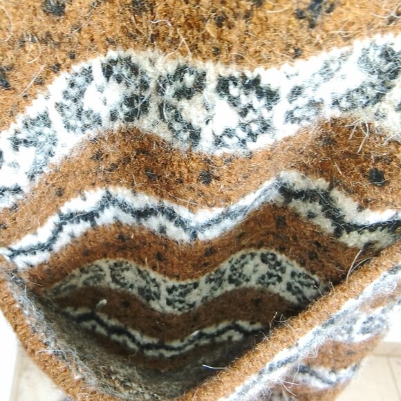 Sézane Thais Jacket Brown Jacquard Kid mohair - Picture 9 of 15